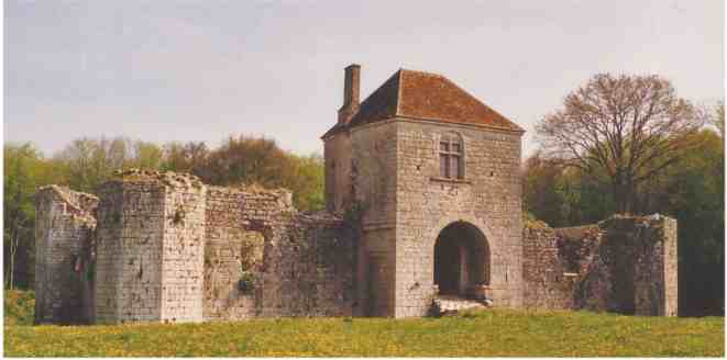 Vue des ruines médiévales